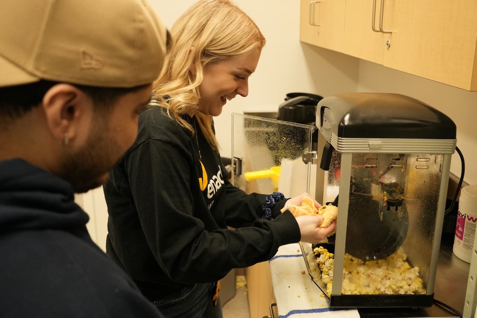 Students operating Nourishment Nook